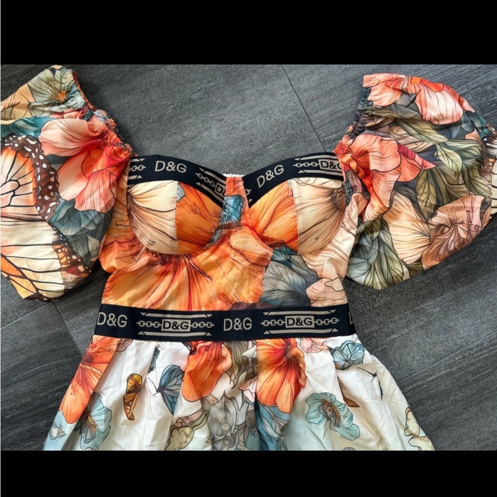 Beautiful Butterfly Print Dress
